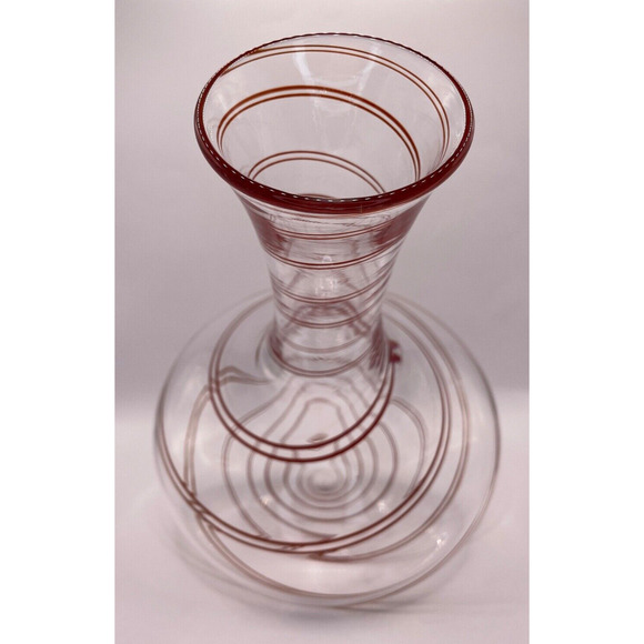 Signed Nicholas Kekic Rolling Red Wine Decanter - Blown Glass - Pre-owned - Picture 3 of 9